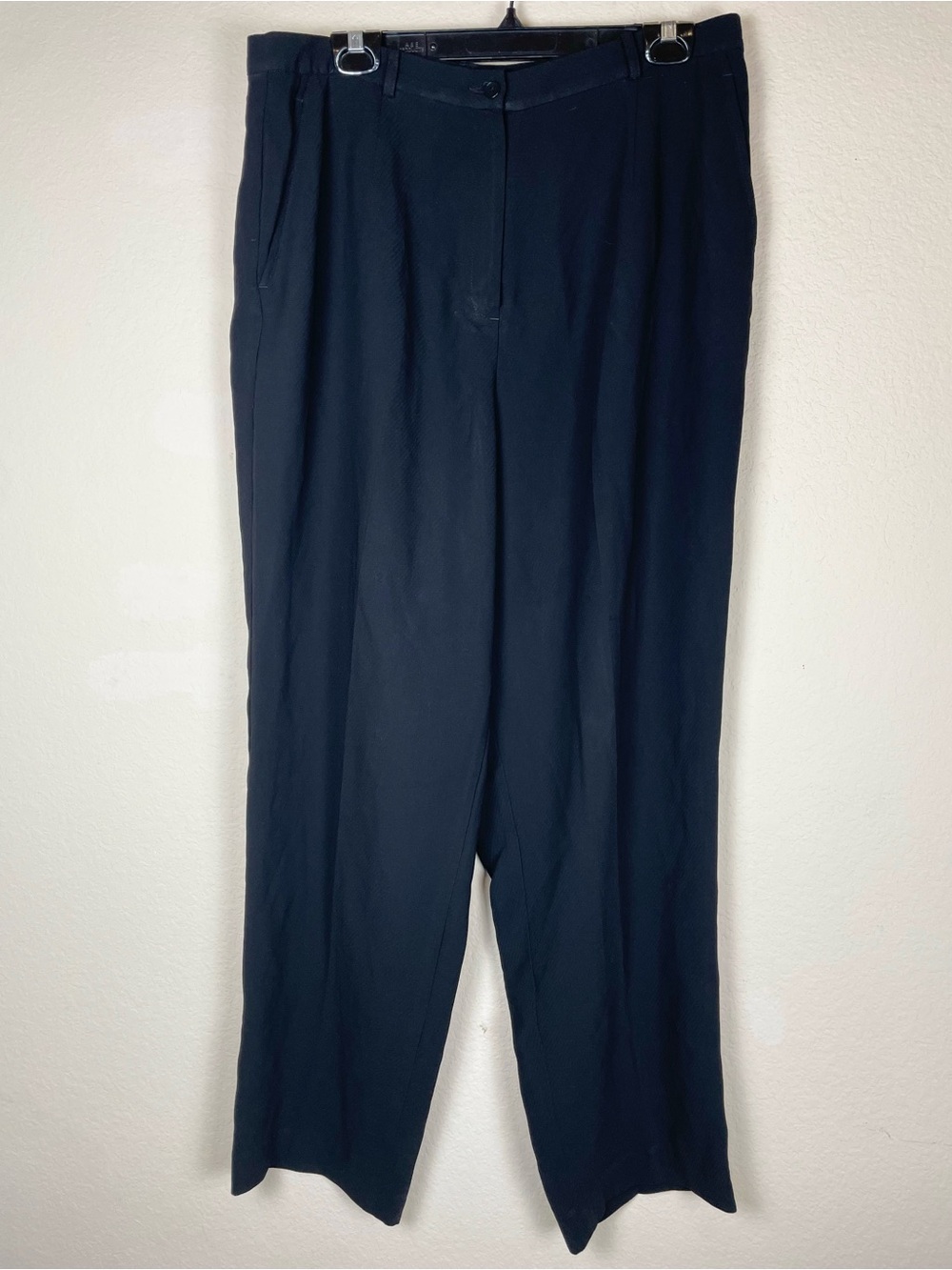 Garfield & Marks Women's Black Trousers Classic Career & Casual Staple - Sz 16